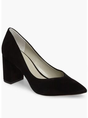 1.State "Saffy" Black Suede Block Heel Pumps – Size 9 EUC